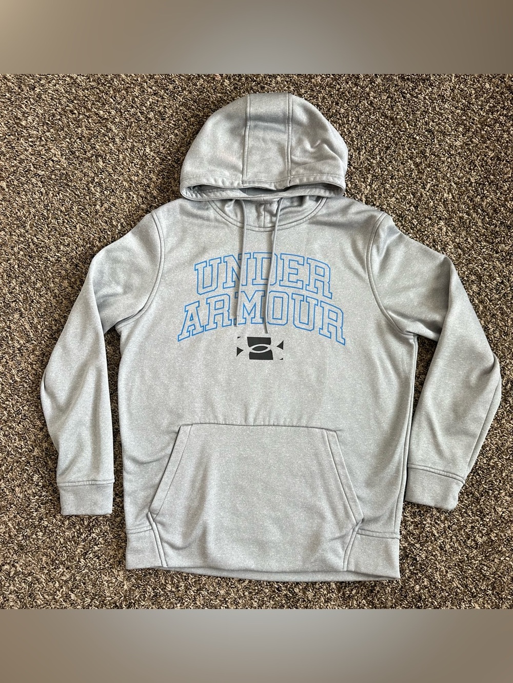 Under Armour Men's Armour Fleece Script Pullover Hoodie size small (loose)
